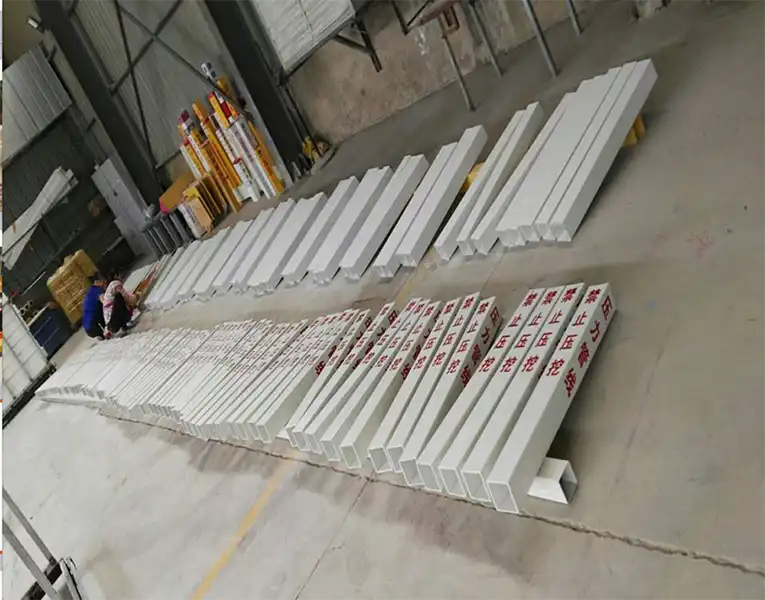 frp sign pile painting